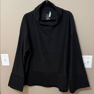 Tahari Black Cowl Neck Women's Top